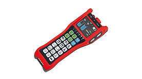 Pushbutton device TGE-121 Control unit TGE-121 with 25 single-stage push buttons, optional 2.8" color display, RGB LEDs, and touchless safety switch (PSEN).