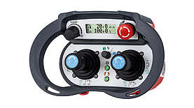 Joystickgerät T3 Foto des T3 Joystickgeräts, das sein ergonomisches Design und die intuitiven Bedienelemente für vielseitige Steuerungsanwendungen hervorhebt.