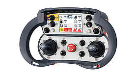 Joystick Device T5 Photo of the T5 joystick device, highlighting its robust design and controls for precise control applications.