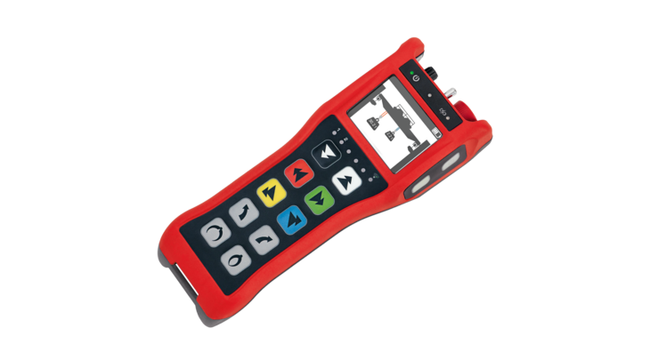 Tastengerät TGE-210 Tastengerät TGE-210 mit 14 individuell beschriftbaren Tasten, optionalem 2.8“ Farbgrafikdisplay, RGB-LEDs, Kippschalter und Drehschalter.